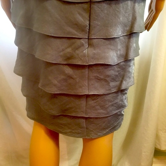 London Times Evening Cocktail Dress Like New Condition Gray Silver - Picture 5 of 8